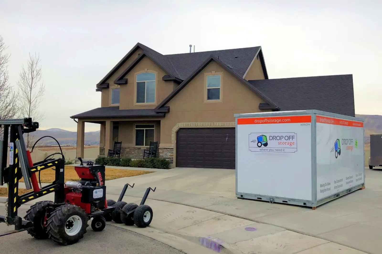 Drop Off Storage container delivered to home in Utah